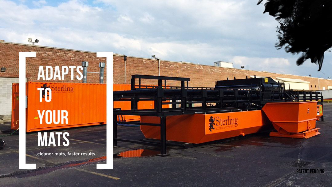 Swamp Mat Cleaning, Mat Wash Equipment, Access Mat Washer System