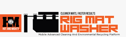 Hot And Mighty Pressure Washer Trailer Logo